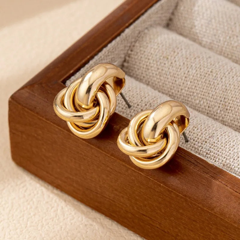 Chunky Knot Earrings for Women