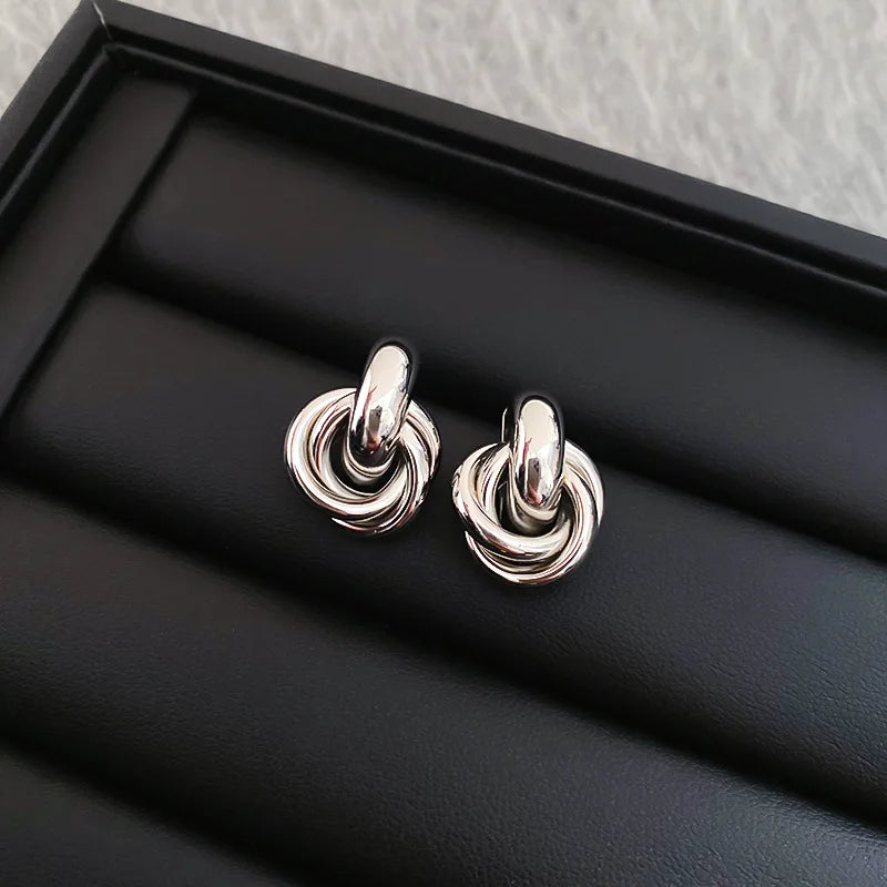 Chunky Knot Earrings for Women