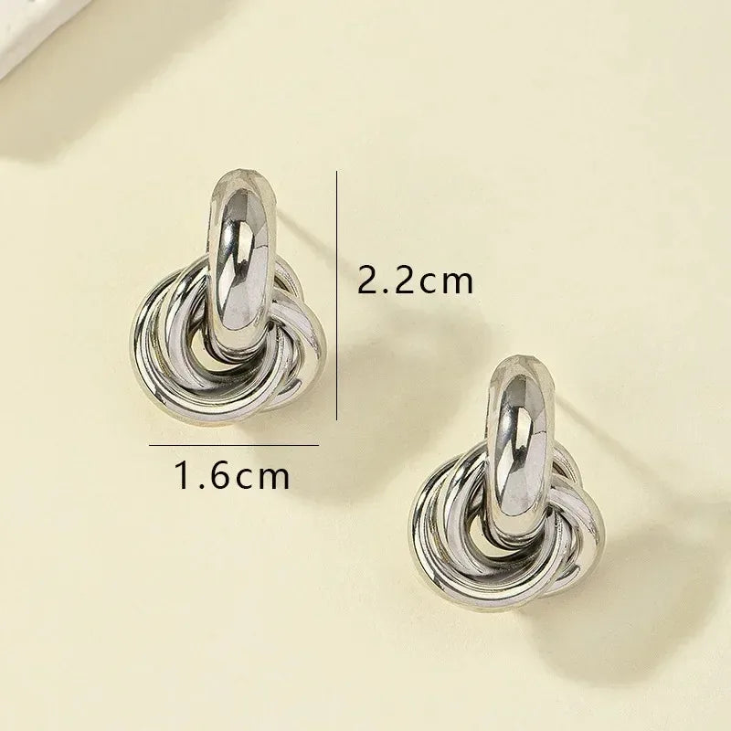 Chunky Knot Earrings for Women